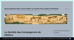Desktop Screenshot of compagnonsdemetiers.fr