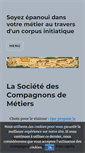 Mobile Screenshot of compagnonsdemetiers.fr