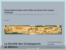 Tablet Screenshot of compagnonsdemetiers.fr